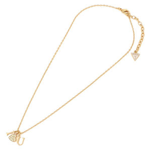 Guess dámský zlatý náhrdelník s přívěsky - UNI (GOLD)